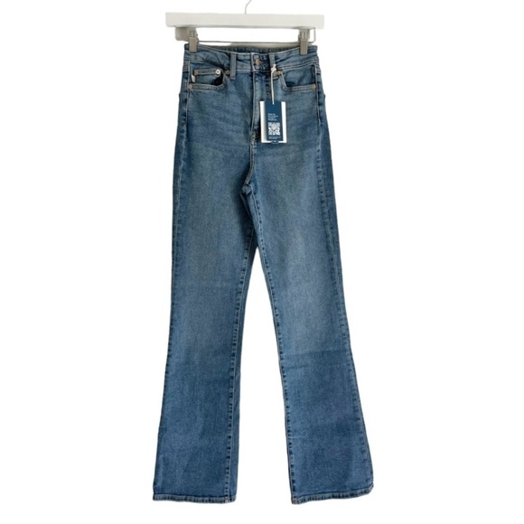 NWT Lovers + Friends Greyson Ultra High Rise Slim Boot Jeans Skyline Blue 24 - Picture 4 of 13